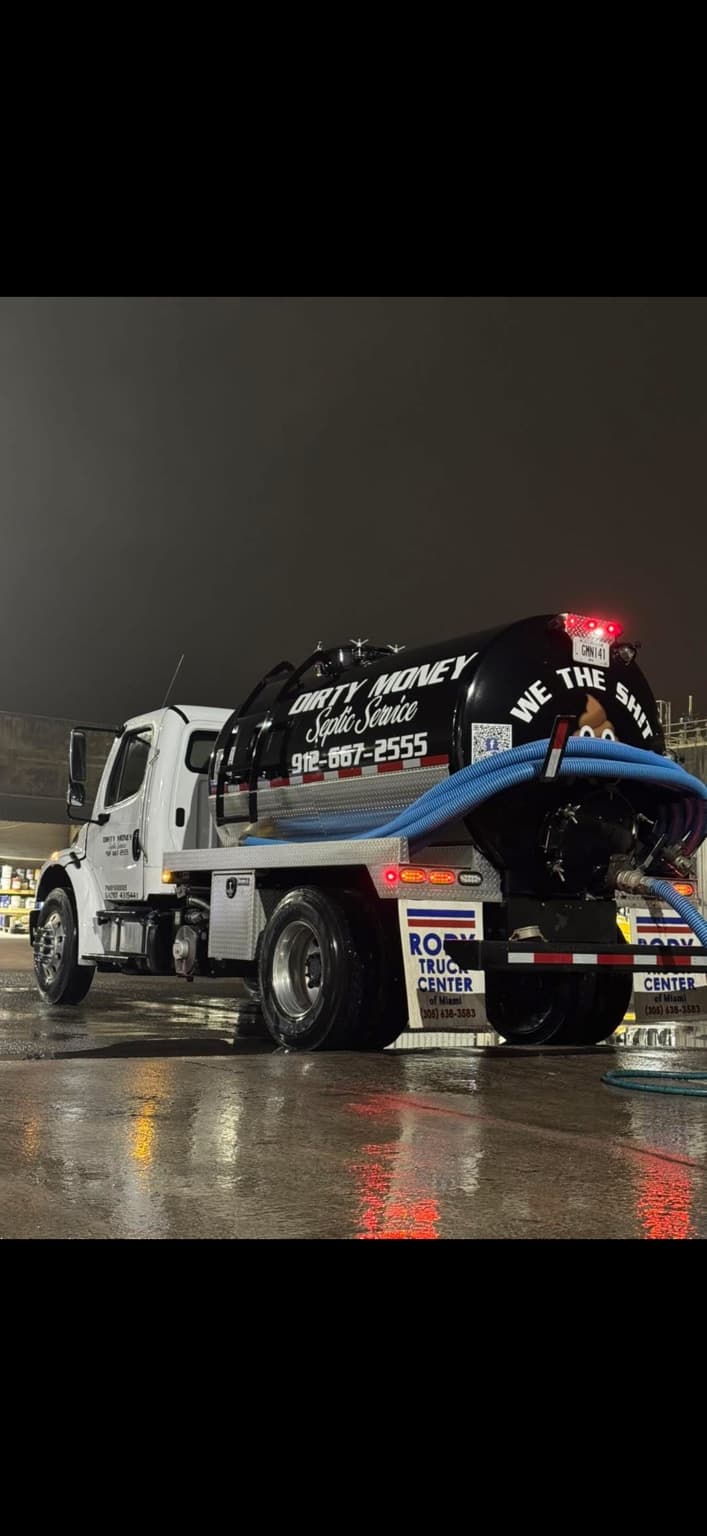 Dirty Money septic pump truck